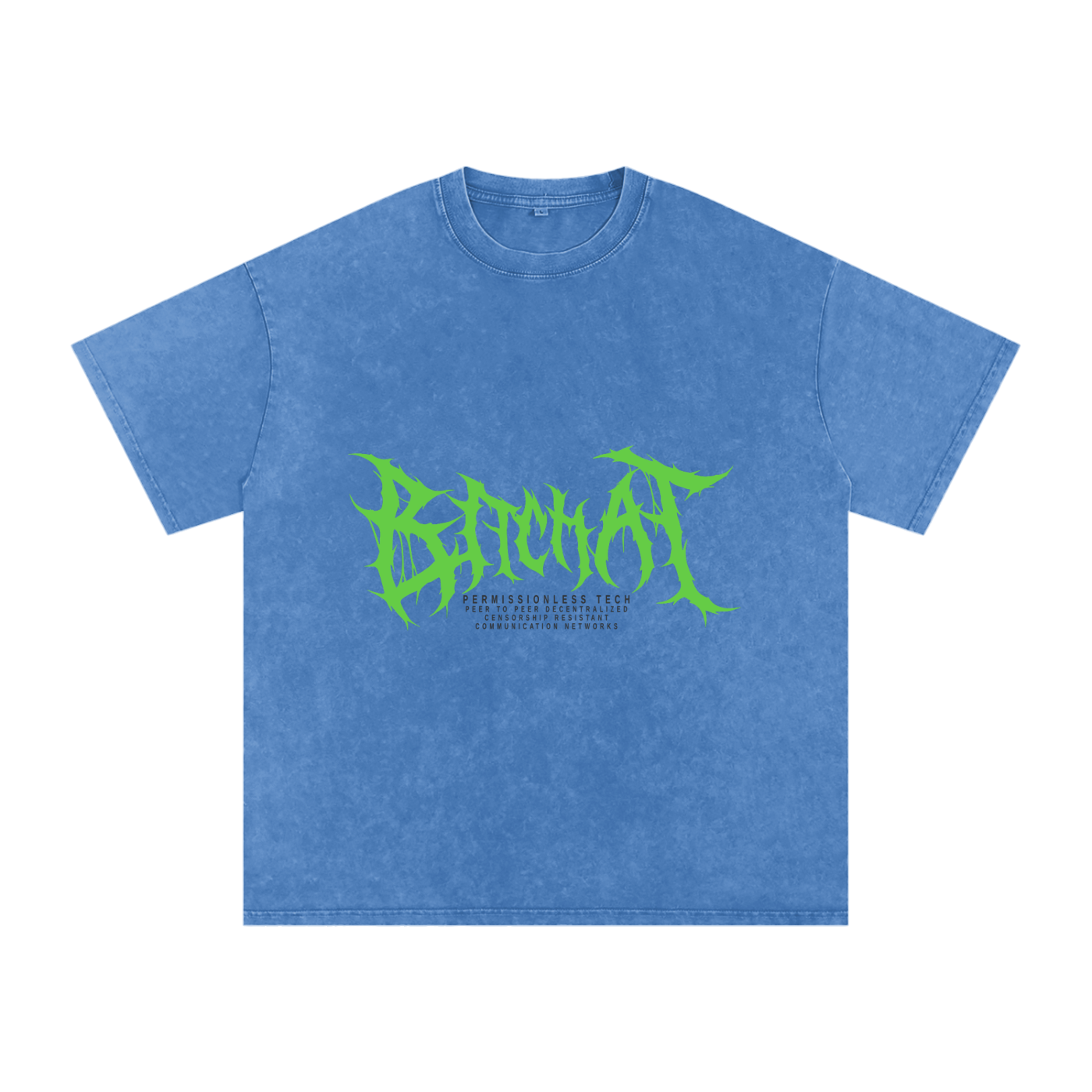CyberPunk Snow Washed Oversized Cotton T-Shirt