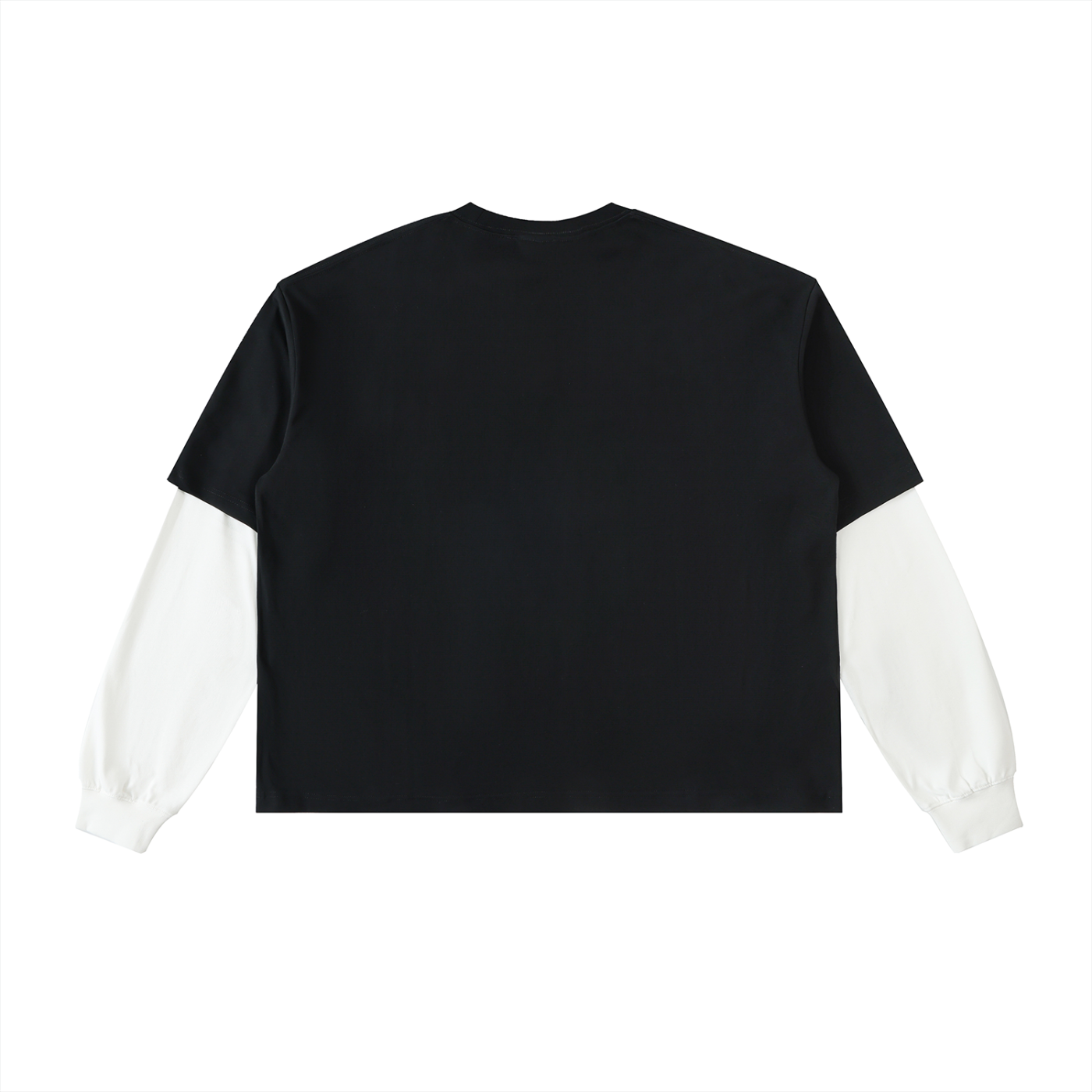 Degen BitChat Layered Contrast Sleeve Cotton T-Shirt