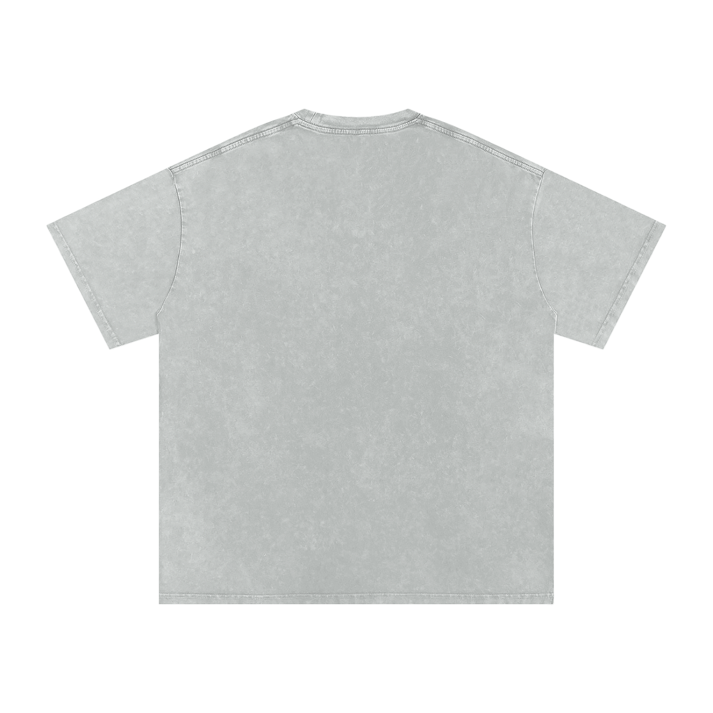 CyberPunk Snow Washed Oversized Cotton T-Shirt