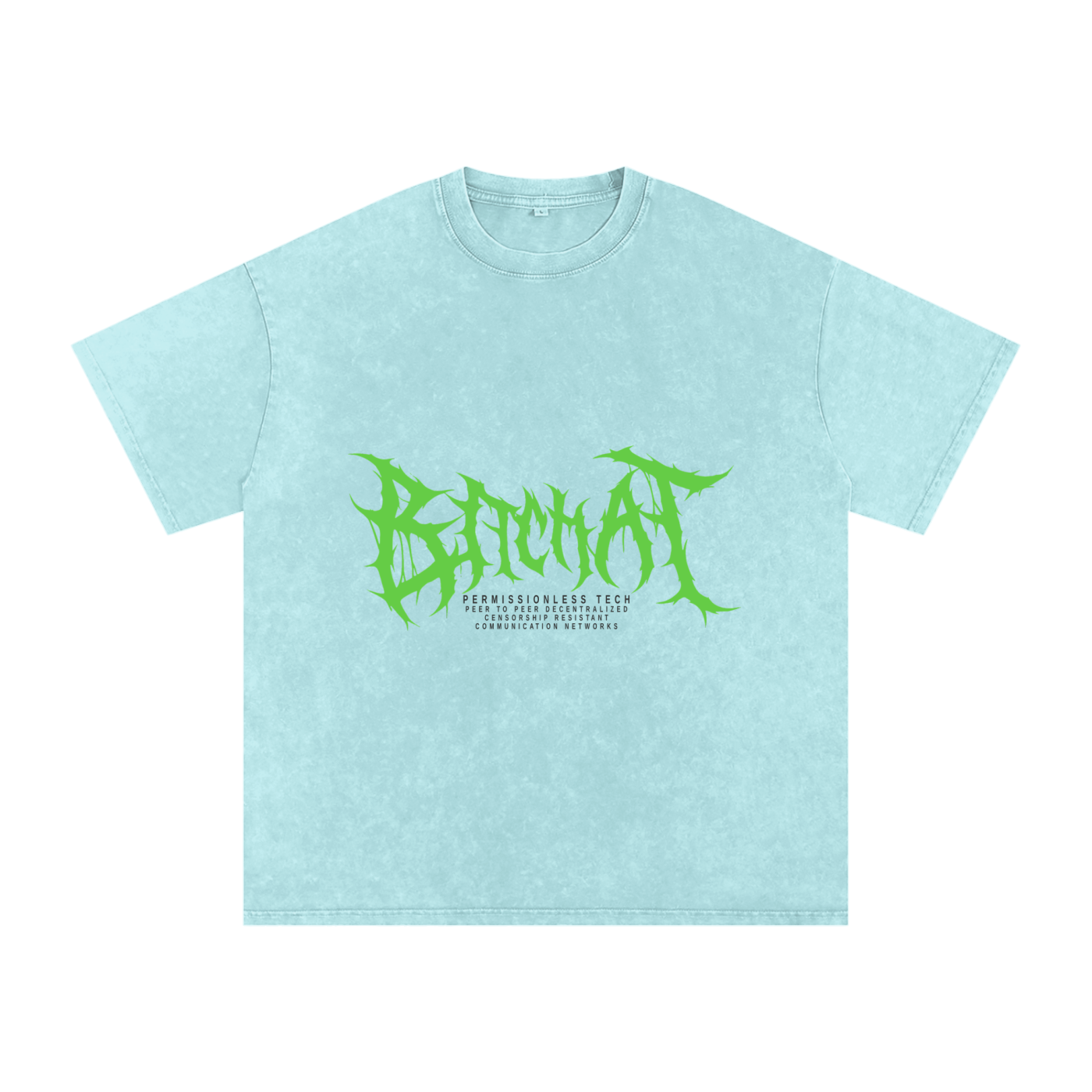 CyberPunk Snow Washed Oversized Cotton T-Shirt