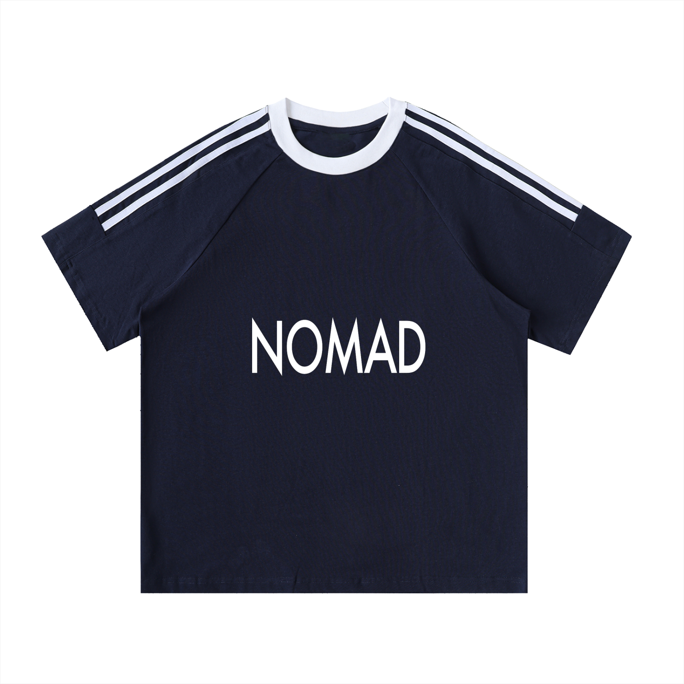 Nomad Contrast Tape Crewneck Cotton T-Shirt