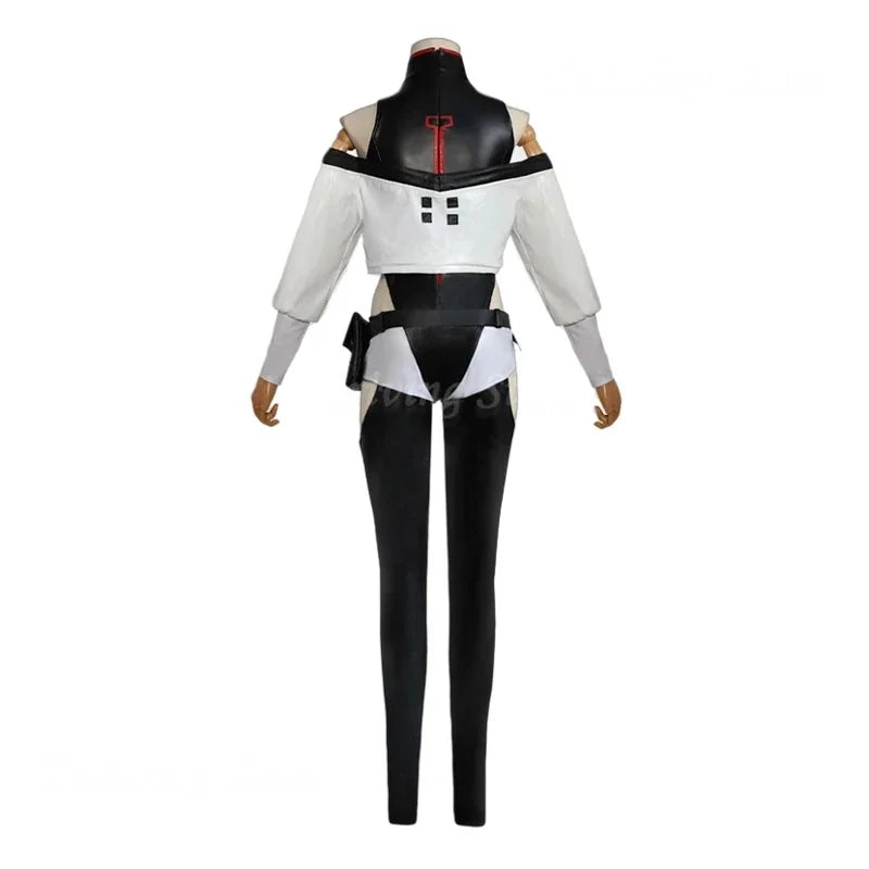 Cosplay costume on a mannequin with a white background