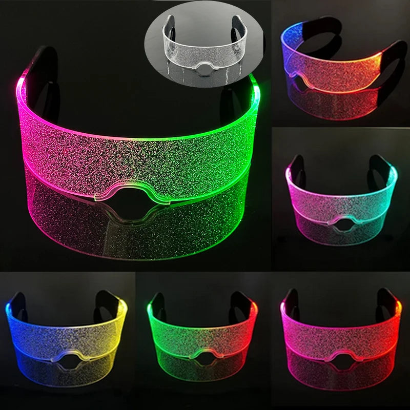 Cyberpunk LED Light-Up Glasses | Glow Rave & Party Eyewear