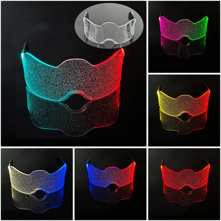 Cyberpunk LED Light-Up Glasses | Glow Rave & Party Eyewear