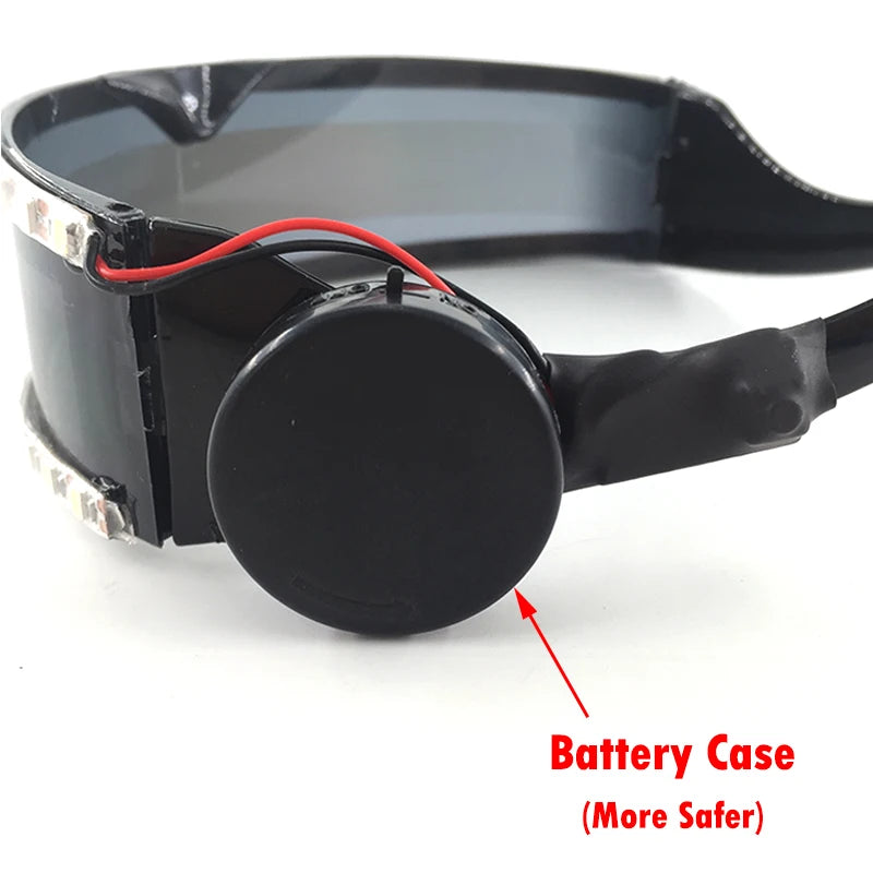 Cyberpunk LED Light-Up Glasses | Glow Rave & Party Eyewear