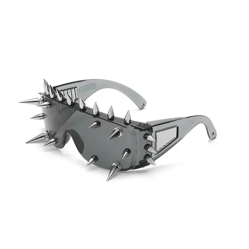 Cyberpunk Demon Rivet Spike Goggles | Punk Rock Sunglasses
