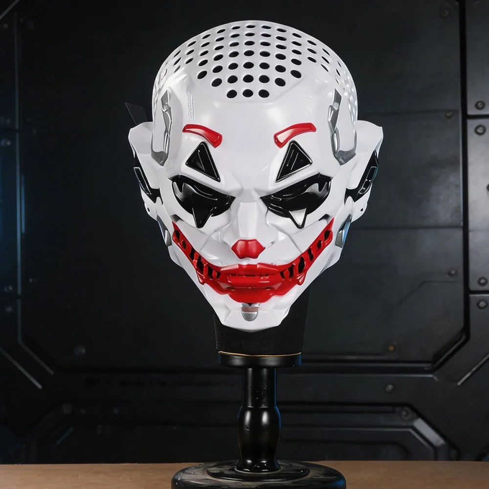 Cyberpunk Clown Mask | Mechanical Joker Cosplay Mask for Halloween & Costume Events