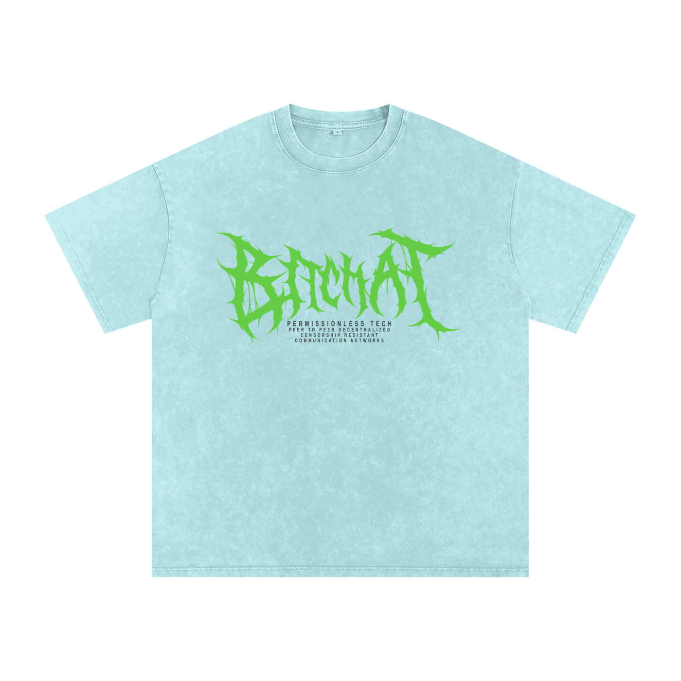 CyberPunk Snow Washed Oversized Cotton T-Shirt