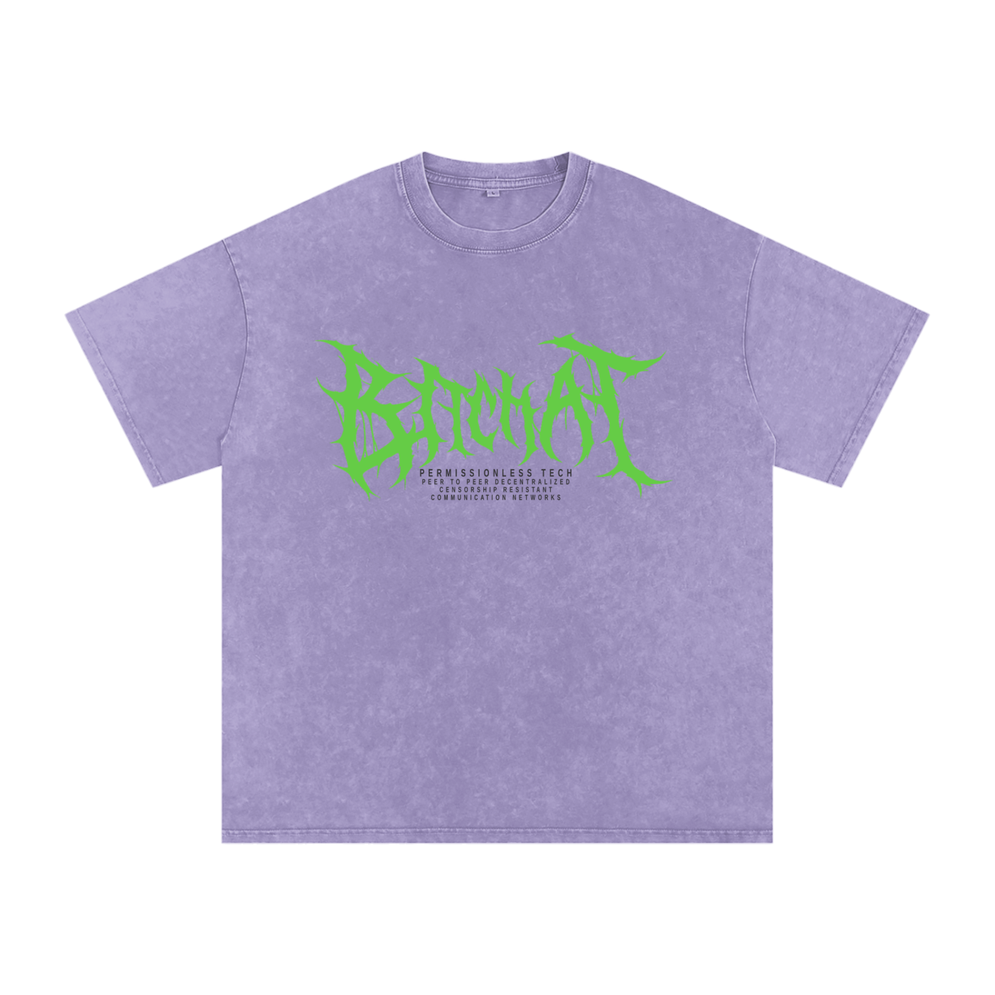CyberPunk Snow Washed Oversized Cotton T-Shirt