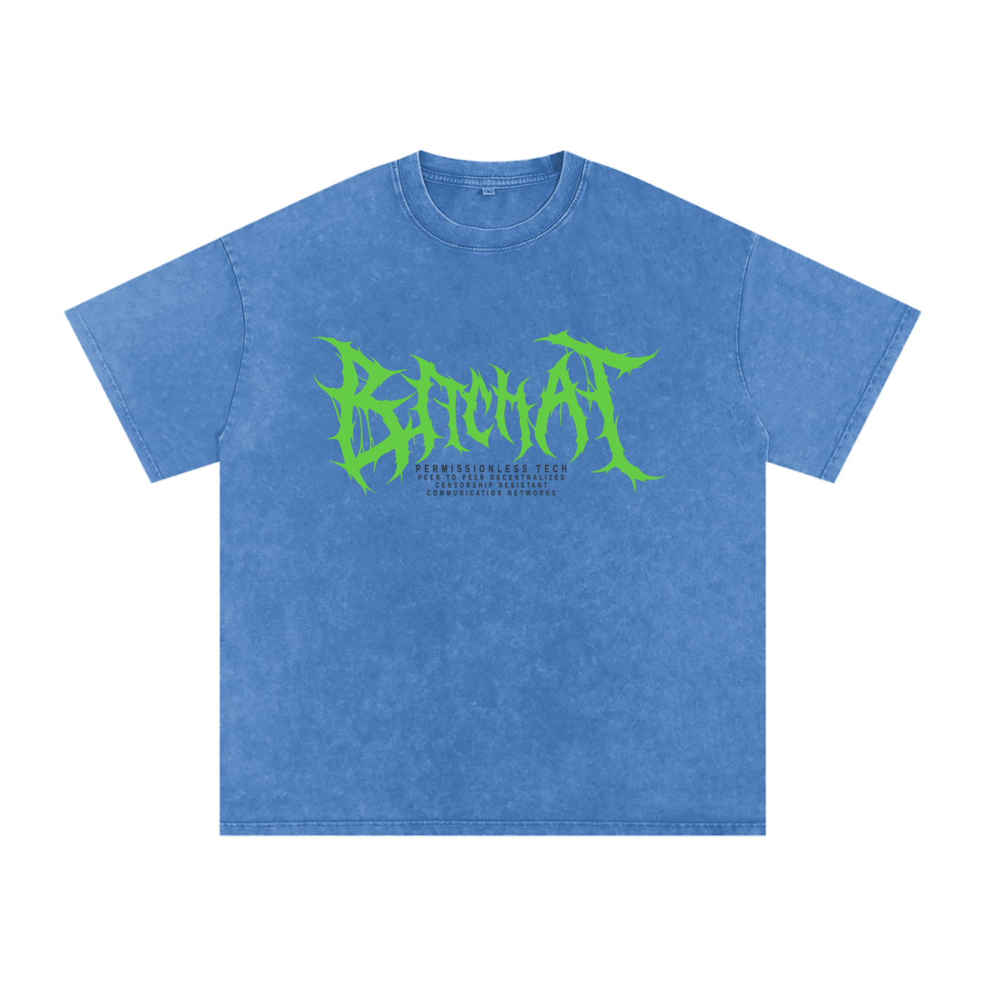 CyberPunk Snow Washed Oversized Cotton T-Shirt