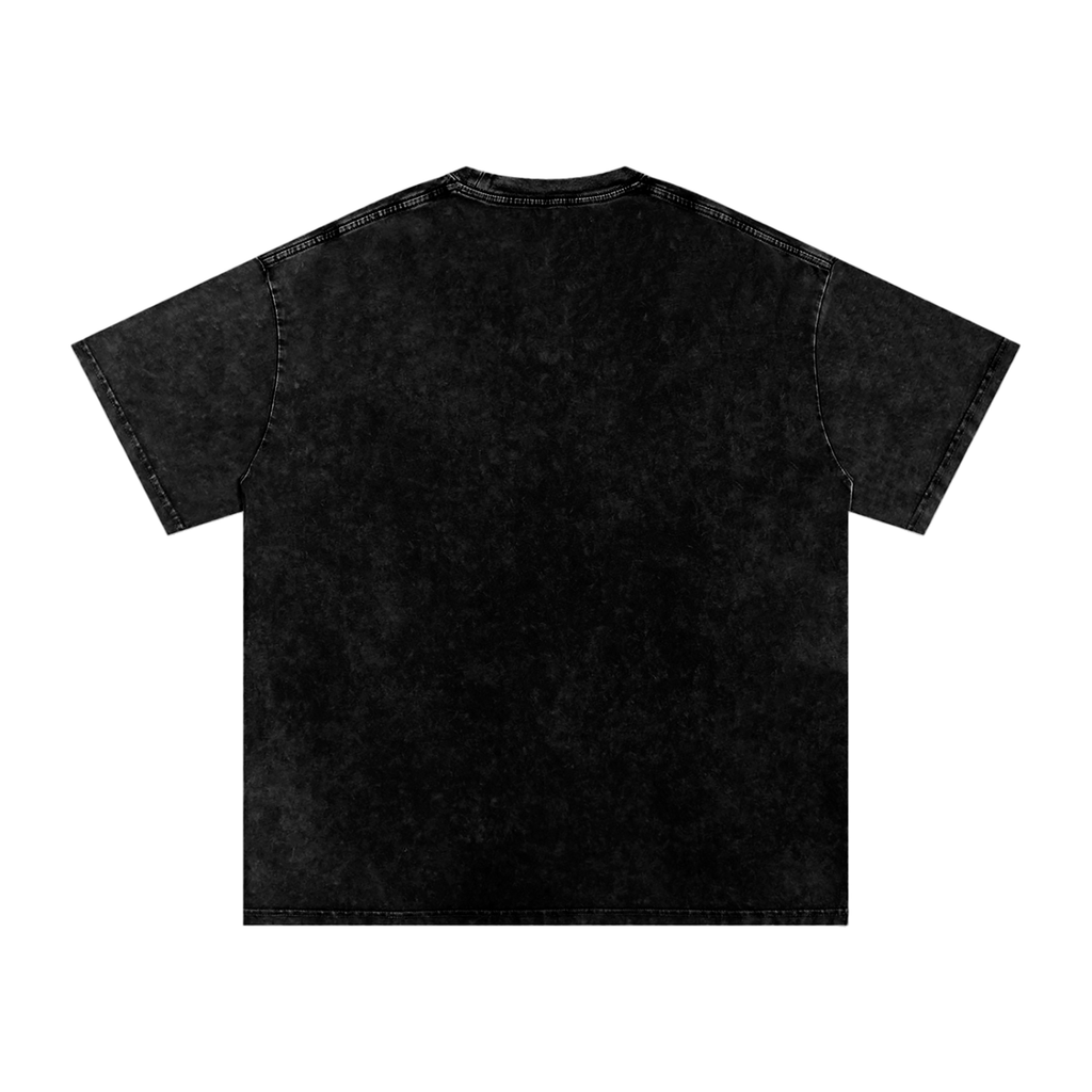 CyberPunk Snow Washed Oversized Cotton T-Shirt