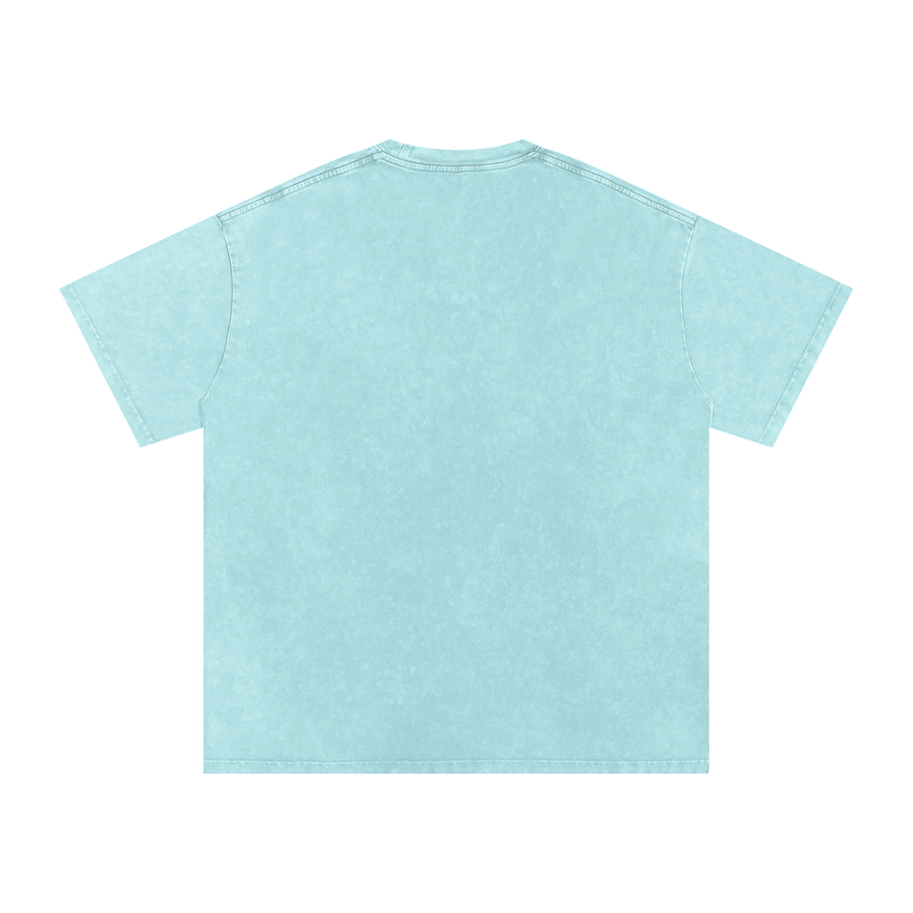CyberPunk Snow Washed Oversized Cotton T-Shirt