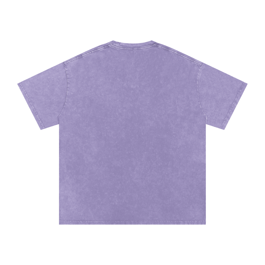 CyberPunk Snow Washed Oversized Cotton T-Shirt