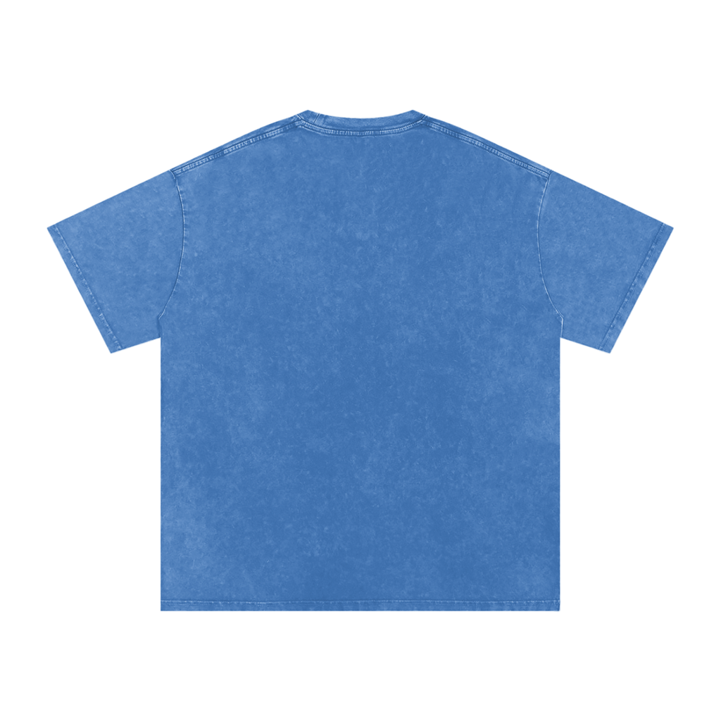 CyberPunk Snow Washed Oversized Cotton T-Shirt