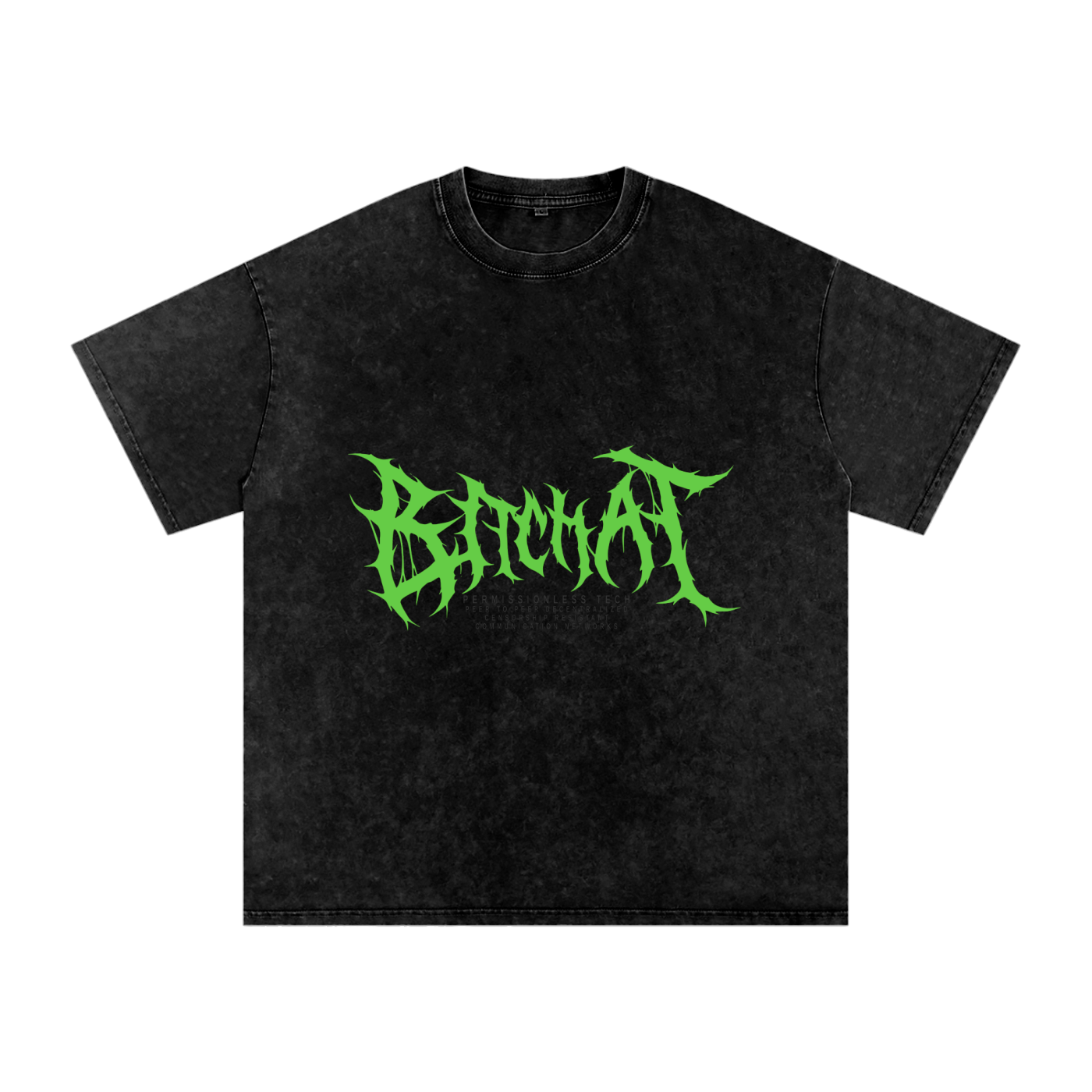 CyberPunk Snow Washed Oversized Cotton T-Shirt