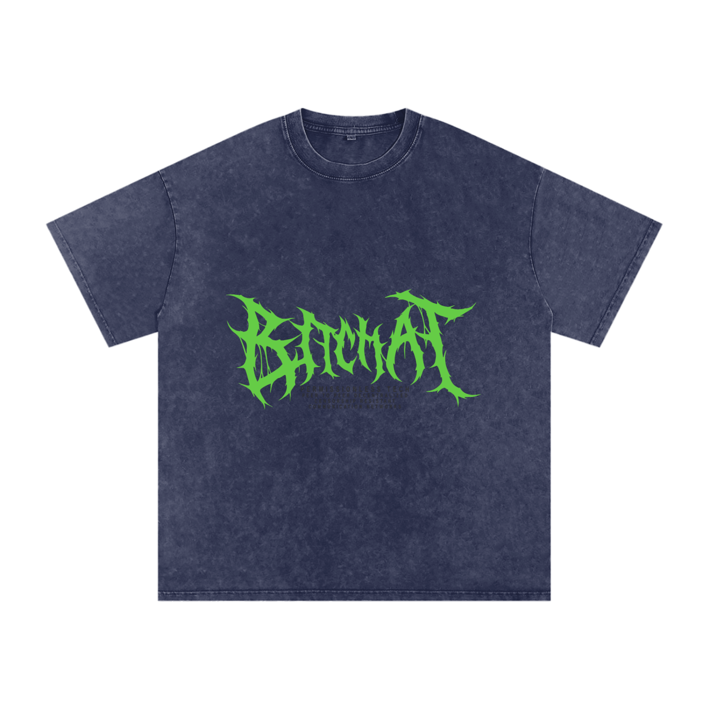 CyberPunk Snow Washed Oversized Cotton T-Shirt