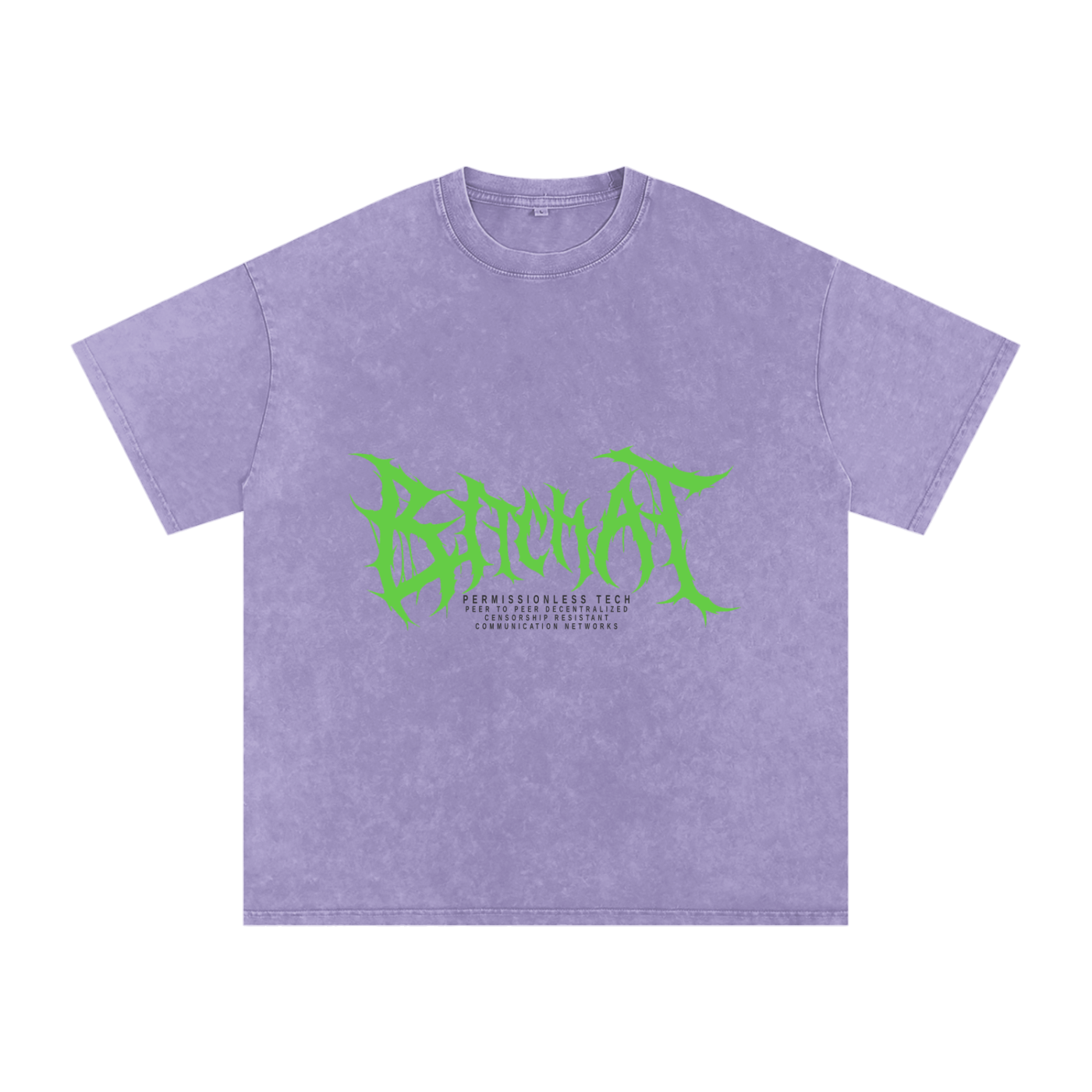 CyberPunk Snow Washed Oversized Cotton T-Shirt