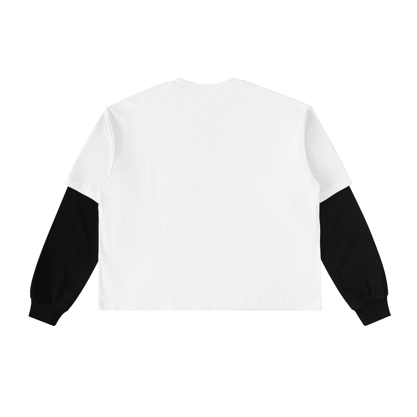 Degen Layered Contrast Sleeve Cotton T-Shirt